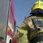 Глубокой ночью пожарные почти час тушили производственное предприятие в Алмазарском районе