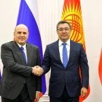Садыр Жапаров принял председателя правительства России Михаила Мишустина