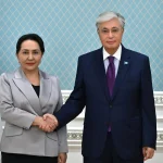 Касым-Жомарт Токаев принял председателя Сената Олий Мажлиса Узбекистана Танзилу Нарбаеву