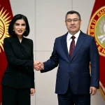 Садыр Жапаров принял руководителя администрации президента Узбекистана Саиду Мирзиёеву