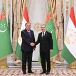 Президент Республики Таджикистан Эмомали Рахмон прибыл с рабочим визитом Туркменистан
