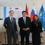 В Бишкек и Ош в помощь от России прибыло более 1 тыс. тонн продовольствия