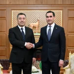 Состоялась встреча Садыра Жапарова с Сердаром Бердымухамедовым в Ашхабаде