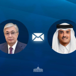 Президент Казахстана поздравил Эмира Катара