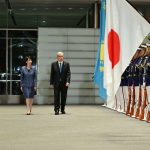 Состоялась церемония встречи Главы государства с Премьер-министром Японии