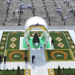 В Туркменистане высадили более 600 тыс. саженцев. Два дерева посадили Бердымухамедовы