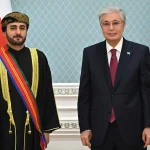 Президент наградил заместителя Премьер-министра Омана орденом «Достық» I степени