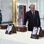 Лидер нации Эмомали Рахмон принял участие в церемонии возвращения на Родину горсти земли с мест захоронения национальных героев