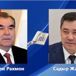 Президент Республики Таджикистан Эмомали Рахмон провёл телефонный разговор с Президентом Кыргызской Республики Садыром Жапаровым