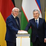 Мирзиёев и Штайнмайер приняли совместное заявление и запустили ряд совместных проектов