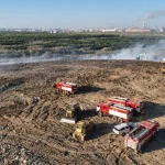 Пожар на полигоне отходов в Астане потушен спустя несколько дней