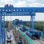 На линии Tarlan Astana впервые в Казахстане задействовали уникальную строительную технику