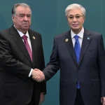 Касым-Жомарт Токаев поздравил Эмомали Рахмона с Днем независимости Таджикистана