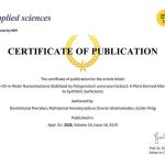 Исследование туркменских учёных опубликовали в журнале Applied Sciences