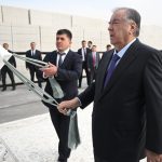 Президент Республики Таджикистан Эмомали Рахмон в городе Душанбе ввёл в эксплуатацию предприятие по выпуску строительных материалов ООО «Эко Блок»